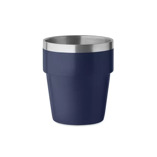 GOBELET ISOTHERME RECYCLE 250ML PERSONNALISABLE 'RITOC' - bleu