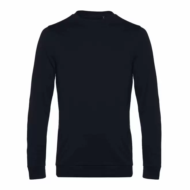 SWEAT COL ROND HOMME PERSONNALISABLE 'TERRY' - bleu marine
