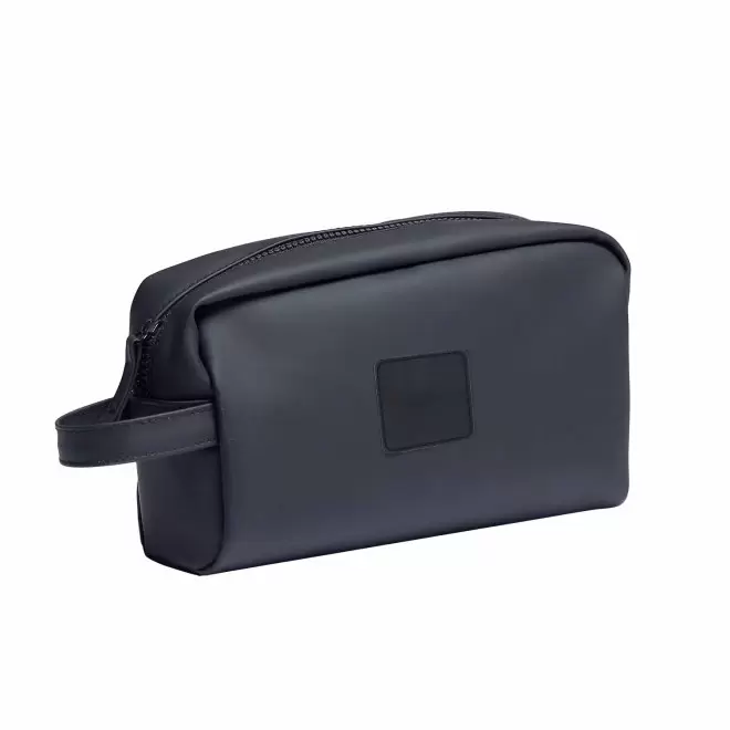 TROUSSE DE TOILETTE PERSONNALISABLE EN PU 'SIMON' - noir