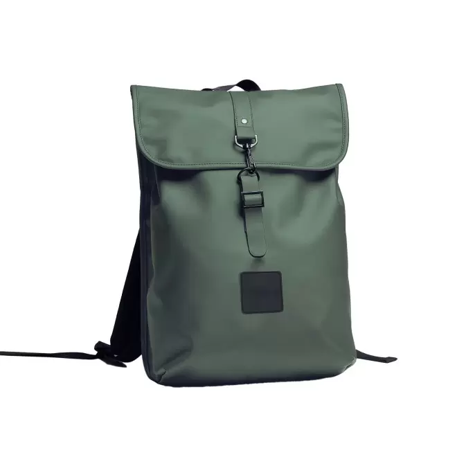 SAC A DOS BOUCLE EN PU PERSONNALISABLE 'SIMON' - kaki