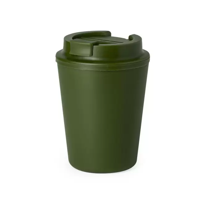 MUG PERSONNALISABLE DOUBLE PAROI PLASTIQUE 300ML 'BUKZ' - vert