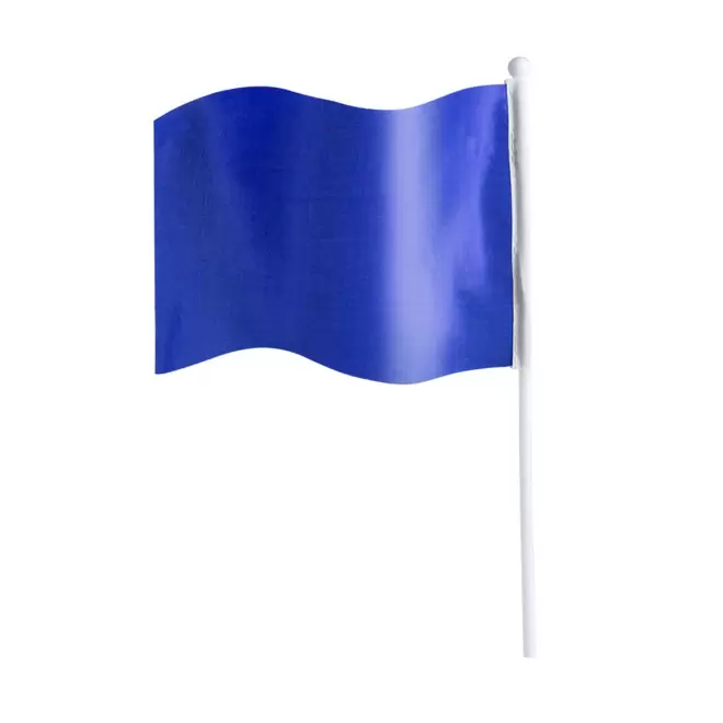 MINI DRAPEAU PERSONNALISABLE 'POLYFAN' - bleu
