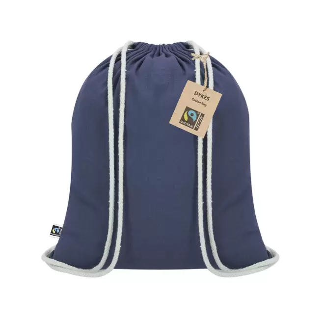 SAC A DOS CORDE PERSONNALISABLE 'PAPEYFAIRTRADE' - bleu marine