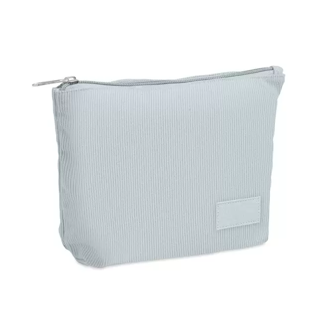 TROUSSE EN VELOURS COTELE PERSONNALISEE 'MOMAX' - bleu clair