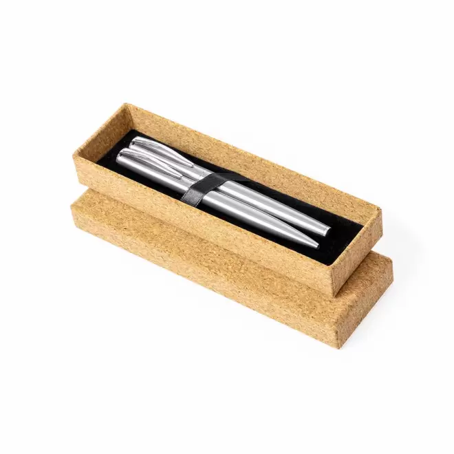 PARURE EN ACIER INOX RECYCLE PERSONNALISEE  'MURA' - argenté