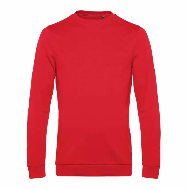 SWEAT COL ROND HOMME PERSONNALISABLE 'TERRY' - rouge