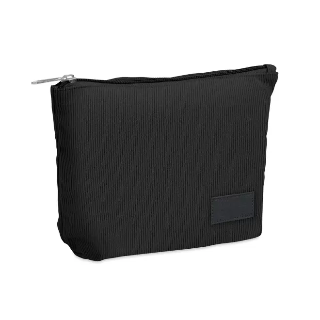 TROUSSE EN VELOURS COTELE PERSONNALISEE 'MOMAX' - noir