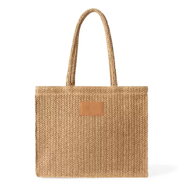SAC EN PAPIER ET POLYESTER PERSONNALISE 'KOZAS' - marron
