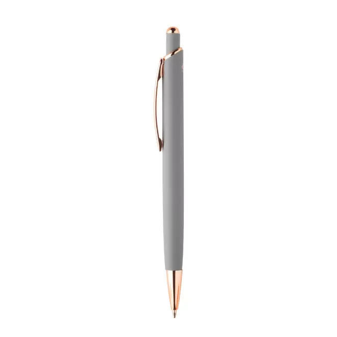 STYLO PERSONNALISABLE EN ALUMINIUM RECYCLE 'QUEEN' - gris