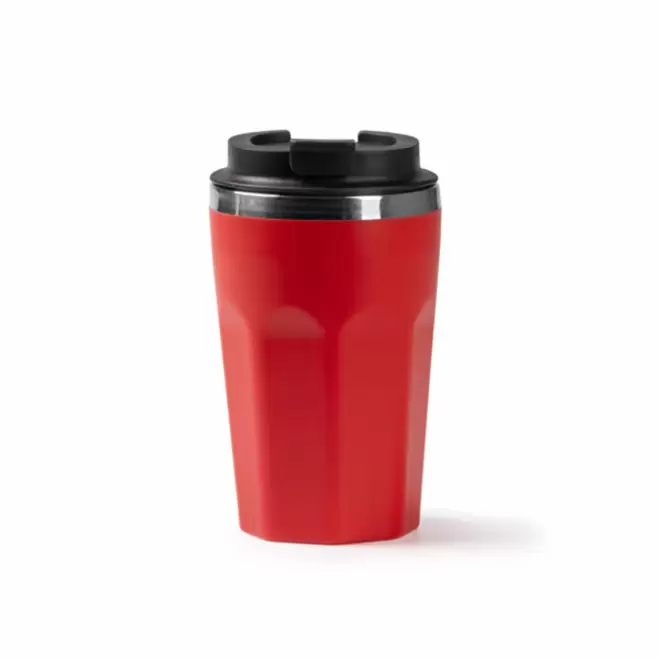 MUG ISOTHERME 400ML PERSONNALISABLE 'DODMAC' - rouge