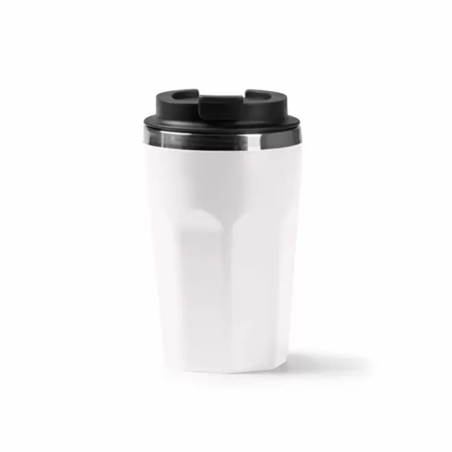 MUG ISOTHERME 400ML PERSONNALISABLE 'DODMAC' - blanc