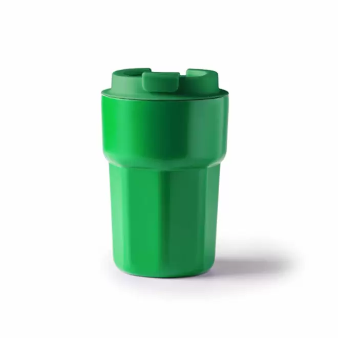 MUG ISOTHERME PERSONNALISABLE EN ACIER 350ML 'DODMAC' - vert