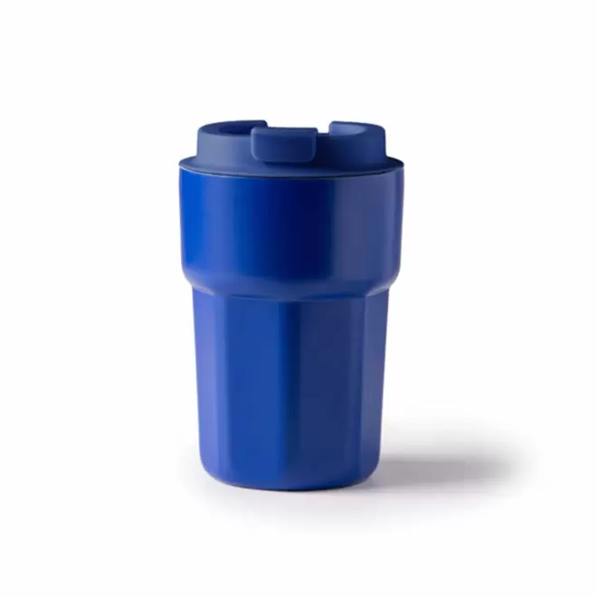 MUG ISOTHERME PERSONNALISABLE EN ACIER 350ML 'DODMAC' - bleu
