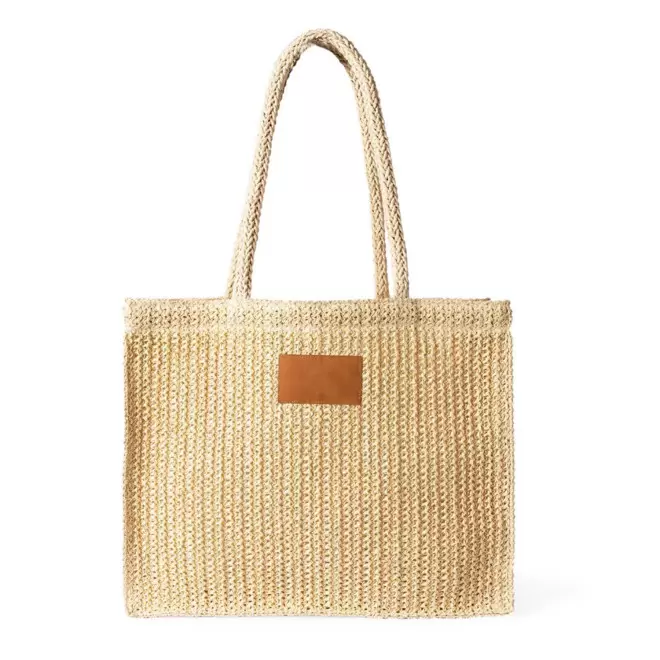 SAC EN PAPIER ET POLYESTER PERSONNALISE 'KOZAS' - nature