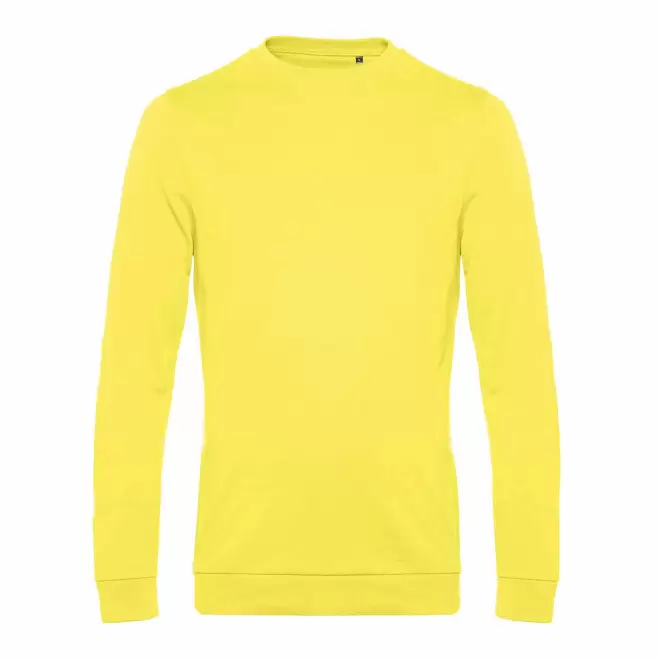 SWEAT COL ROND HOMME PERSONNALISABLE 'TERRY' - jaune