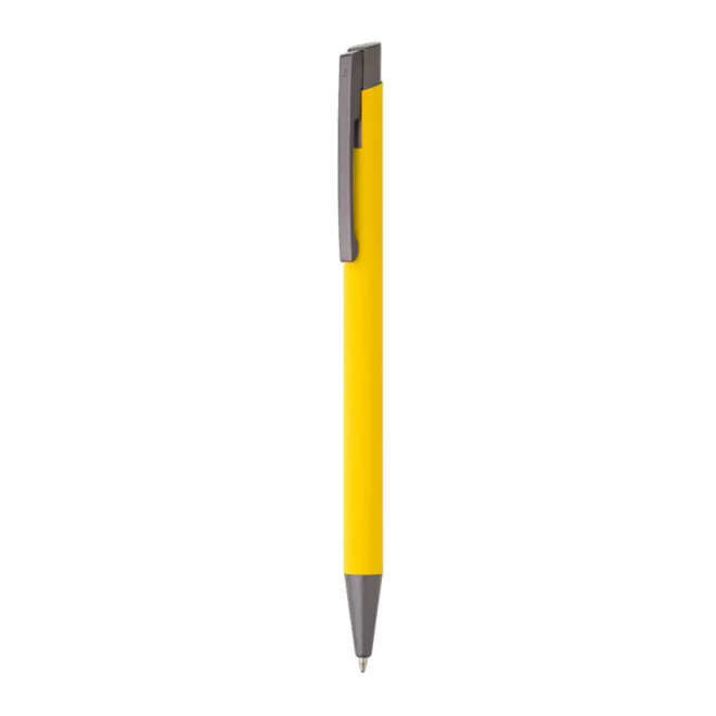STYLO EN ALUMINIUM FIN PERSONNALISE 'MELEIS' - jaune