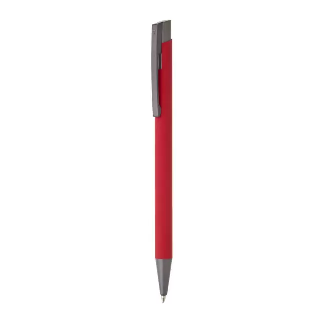 STYLO EN ALUMINIUM FIN PERSONNALISE 'MELEIS' - rouge