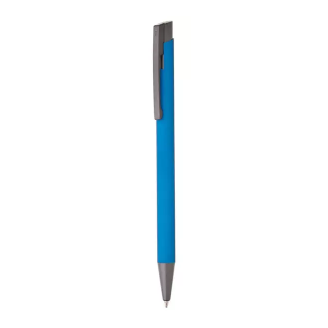 STYLO EN ALUMINIUM FIN PERSONNALISE 'MELEIS' - bleu clair