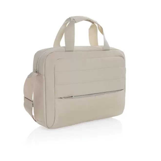 SACOCHE POUR ORDINATEUR RPET PERSONNALISABLE 'ESPOOL' - beige