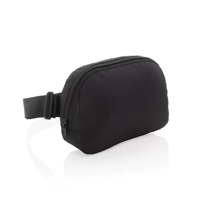 SAC BANANE CROSSBODY RPET PERSONNALISABLE 'PLATNO' - noir