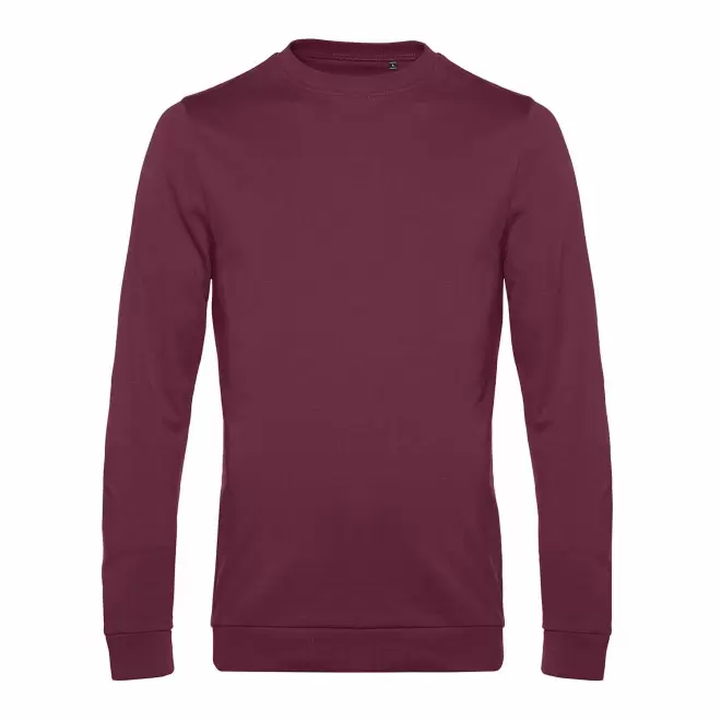 SWEAT COL ROND HOMME PERSONNALISABLE 'TERRY' - bordeaux