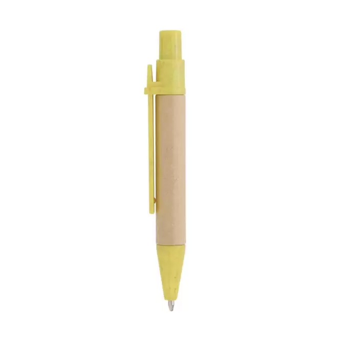 STYLO CARTON RECYCLE PERSONNALISE 'MINI STYLECO' - jaune