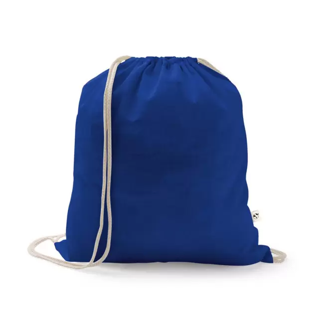 SAC A DOS CORDE RECYCLE PERSONNALISABLE 'PAPEY RECYCLE' - bleu