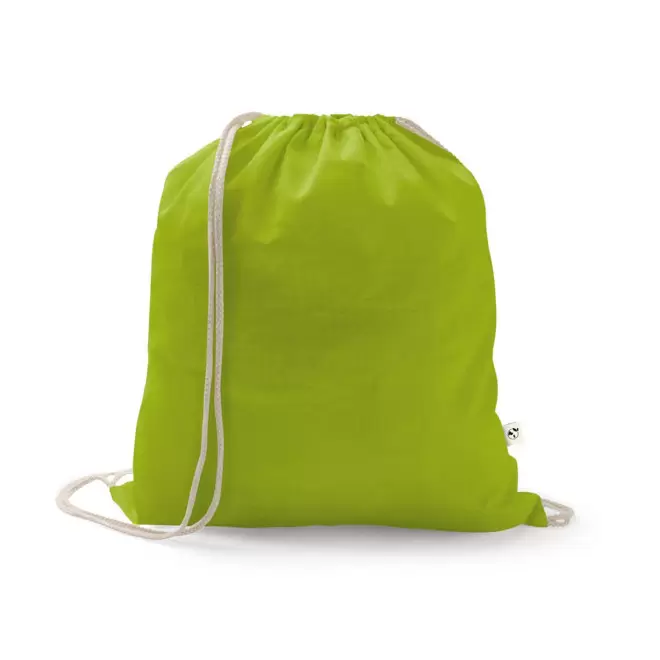 SAC A DOS CORDE RECYCLE PERSONNALISABLE 'PAPEY RECYCLE' - vert clair