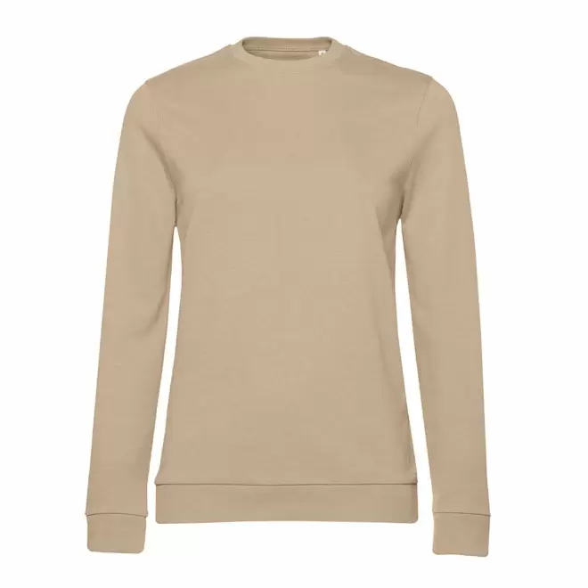 SWEAT COL ROND FEMME PERSONNALISABLE 'TERRY' - sable