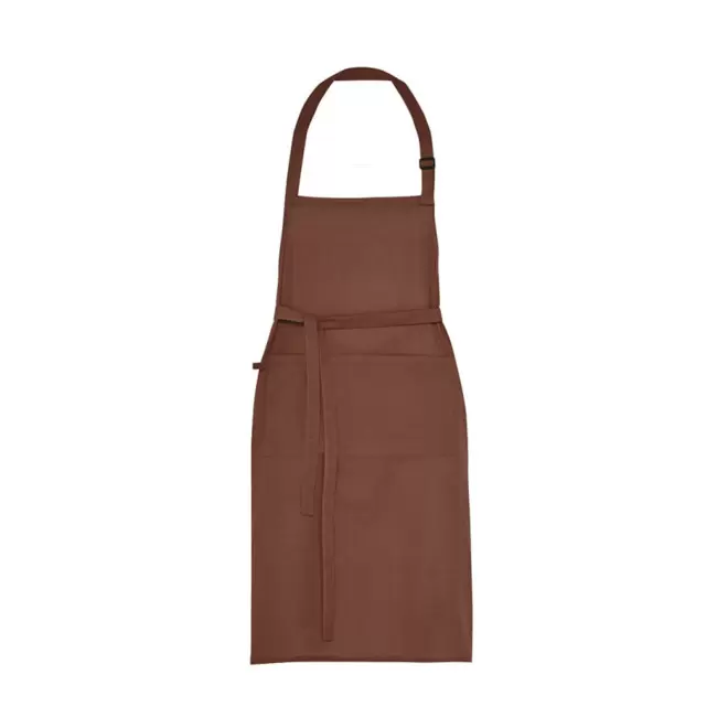 TABLIER LONG PERSONNALISABLE 'TIMEO 150' - marron