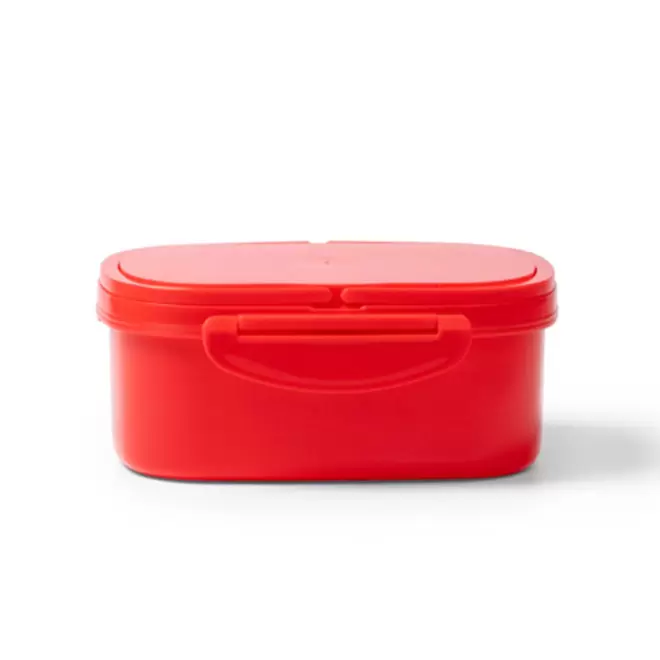 LUNCH BOX AVEC POIGNEES 1L PERSONNALISABLE 'PICNU' - rouge