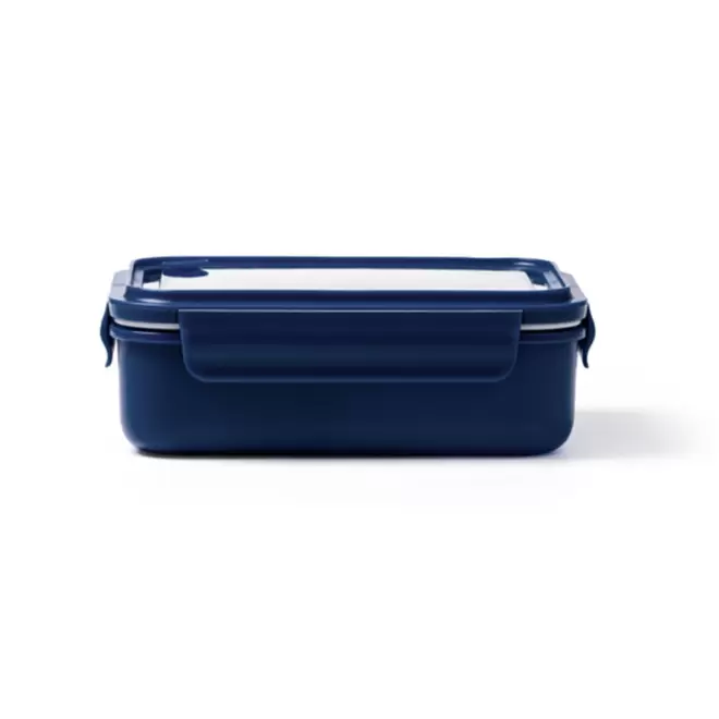 LUNCH BOX COMPARTIMENTE 1.3L PERSONNALISEE 'NOUZ' - bleu marine