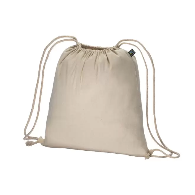 SAC A DOS CORDE COTON PERSONNALISABLE 'RHIDA FAIRTRADE' - écru