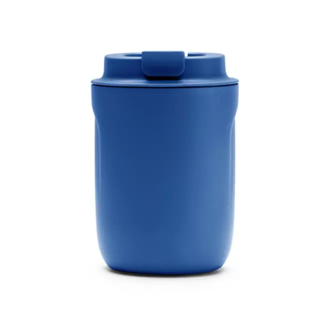 MUG ACIER ISOTHERME PERSONNALISABLE 250ML 'CLEROU' - bleu