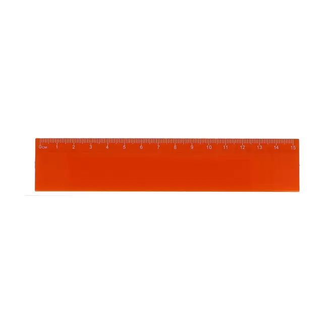 REGLE COLOREE RIGIDE RECYCLEE PERSONNALISABLE 'RULCOLOR' - orange
