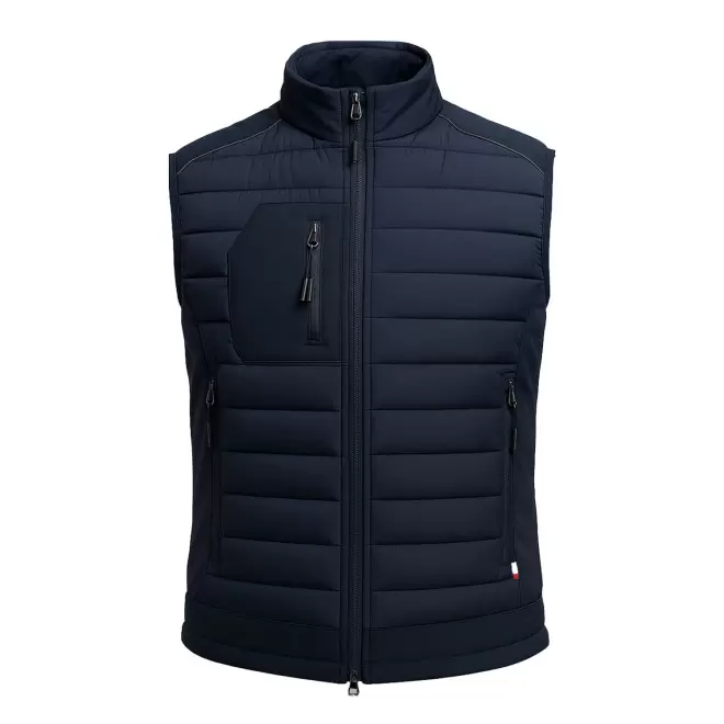 DOUDOUNE/SOFTSHELL PERSONNALISABLE MIF HOMME 'MORVAN' - bleu marine