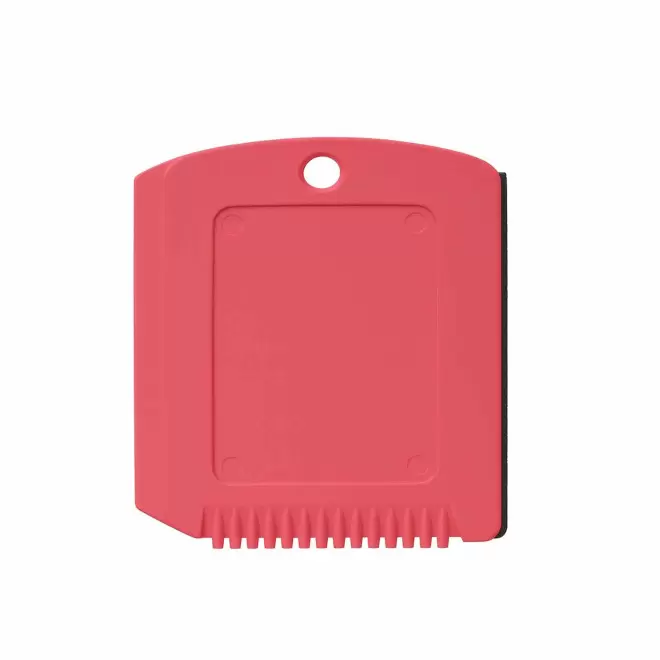 GRATTOIR PARE-BRISE PERSONNALISABLE 'ALPHA RPET' - rouge