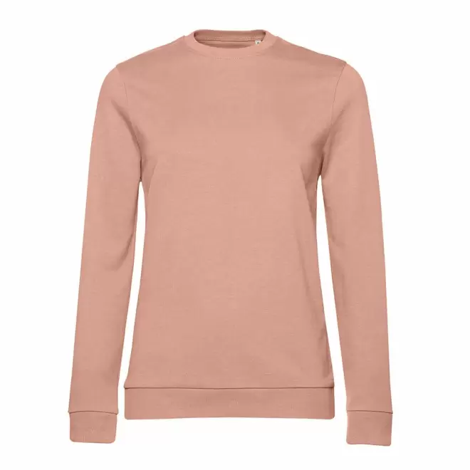 SWEAT COL ROND FEMME PERSONNALISABLE 'TERRY' - rose pâle