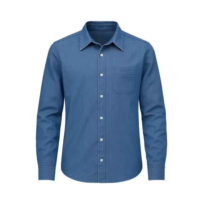 CHEMISE HOMME PERSONNALISABLE MADE IN FRANCE 'KANT' - denim