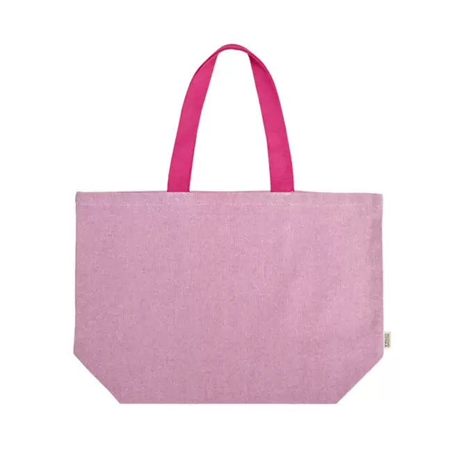 SAC XXL EN COTON RECYCLE PERSONNALISE 'SANTA BARBARA' - rose