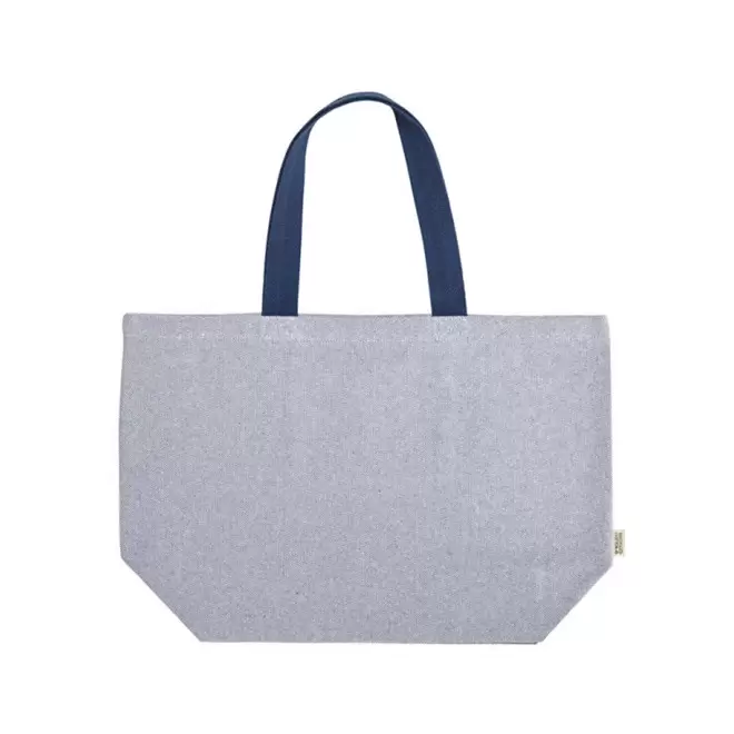SAC XXL EN COTON RECYCLE PERSONNALISE 'SANTA BARBARA' - bleu