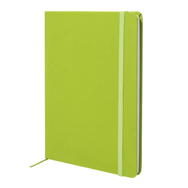 CARNET A5 PU RECYCLE PERSONNALISABLE 'LUGGATE NON LIGNE' - vert citron