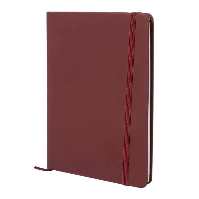 CARNET A5 PU RECYCLE PERSONNALISABLE 'LUGGATE NON LIGNE' - bordeaux
