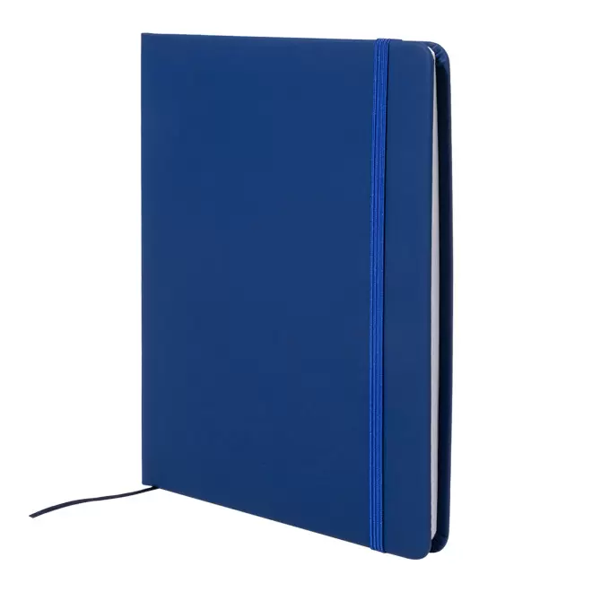 CARNET A5 PU RECYCLE PERSONNALISABLE 'LUGGATE NON LIGNE' - bleu