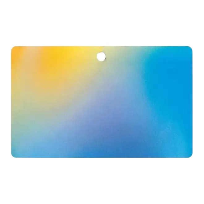 BADGE EN PAPIER 5.4x8.6CM PERSONNALISE 'BADGOS' - quadrichromie