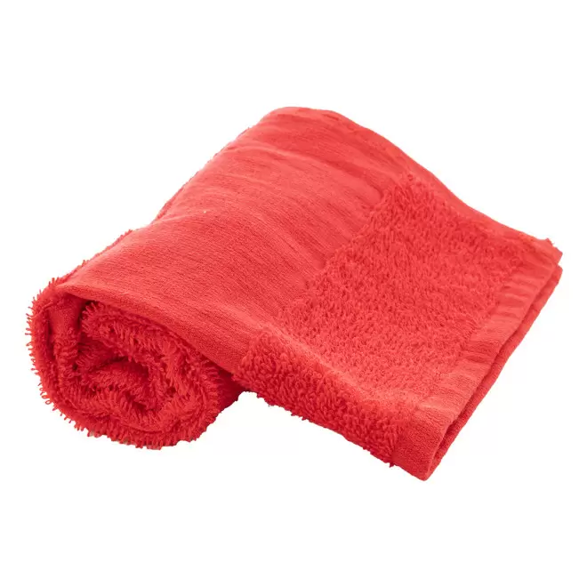 SERVIETTE EPONGE PERSONNALISABLE 'LIBERON 30X50' - rouge