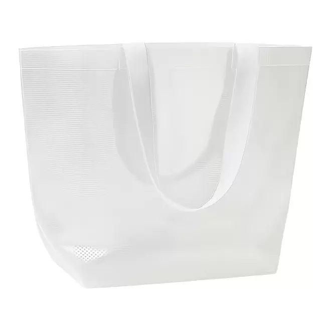 SAC PP LAMINE 110G PERSONNALISE 'PESCARA TRANSPARENT' - blanc