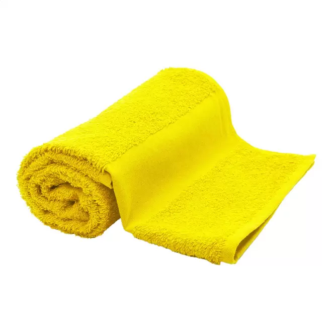 SERVIETTE EPONGE PERSONNALISABLE 'LIBERON 50X100' - jaune