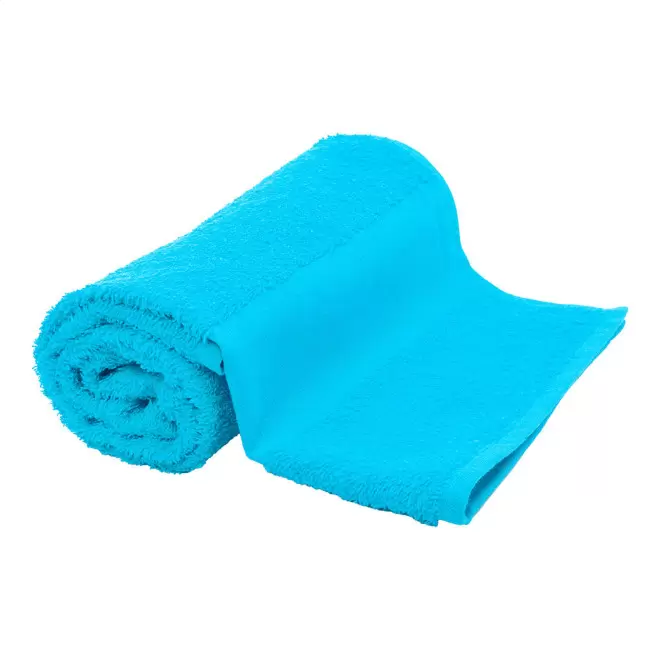 SERVIETTE EPONGE PERSONNALISABLE 'LIBERON 50X100' - bleu clair