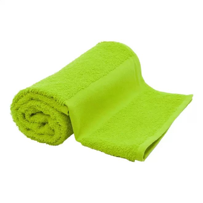 SERVIETTE EPONGE PERSONNALISABLE 'LIBERON 50X100' - citron vert